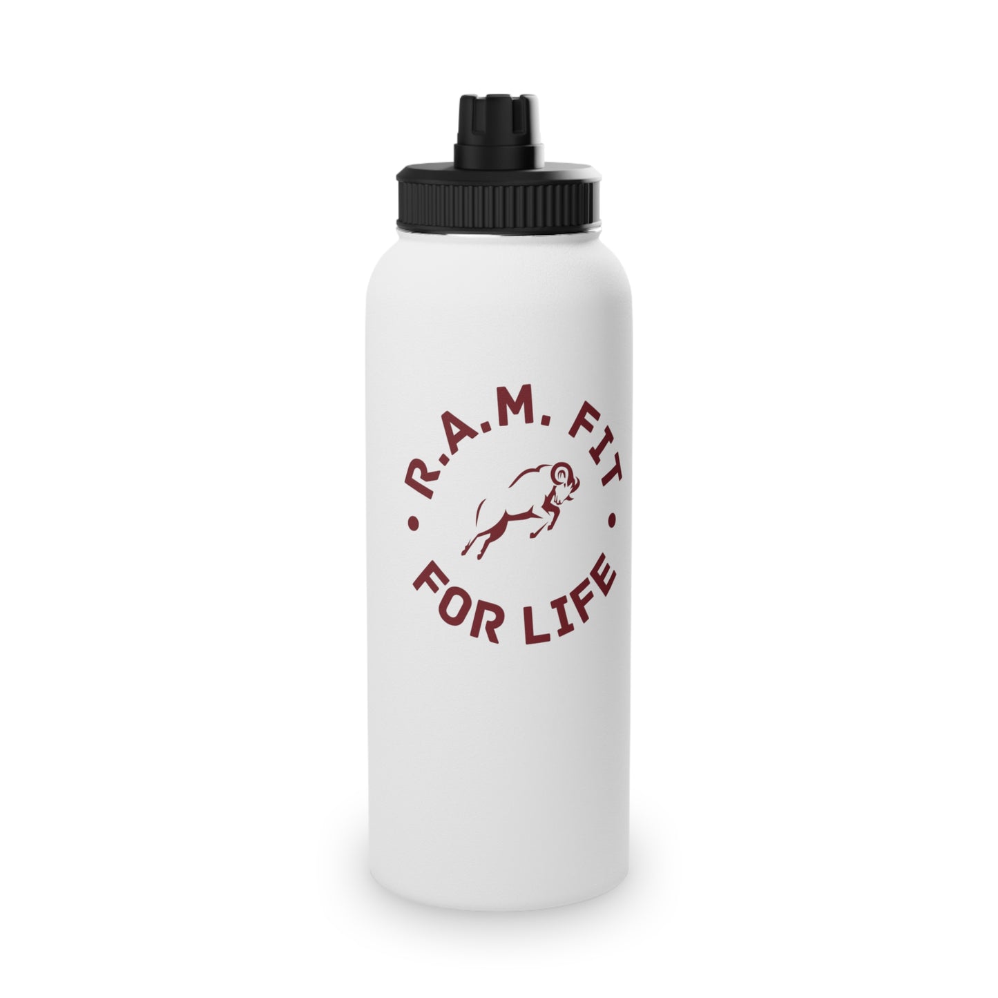 Motivational Stainless Steel Water Bottle - R.A.M. Fit for Life