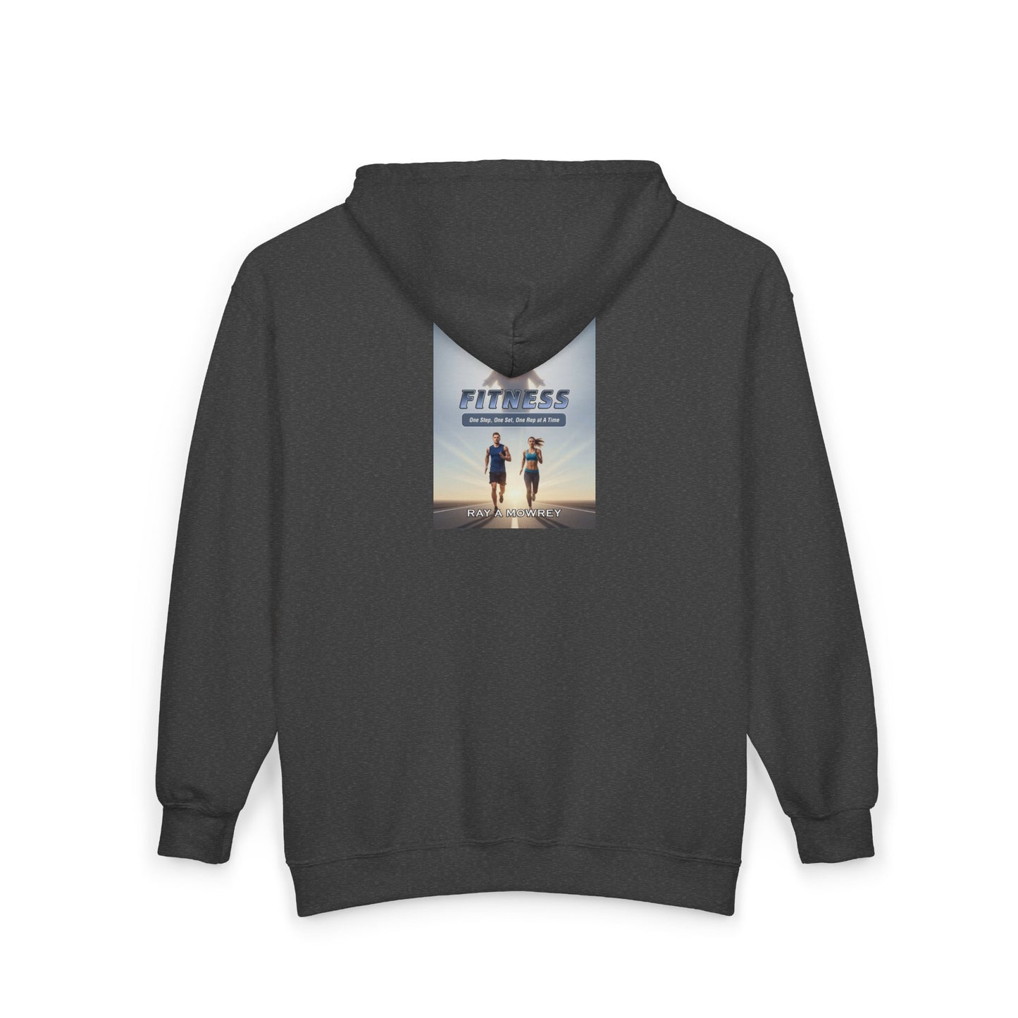 Unisex Heavy Blend™ Full Zip Hooded Sweatshirt- Faith & Fitness On Back