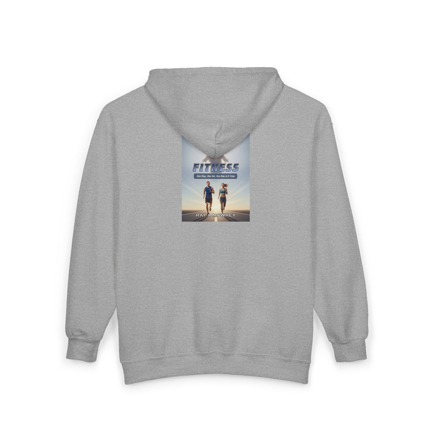 Unisex Heavy Blend™ Full Zip Hooded Sweatshirt- Faith & Fitness On Back