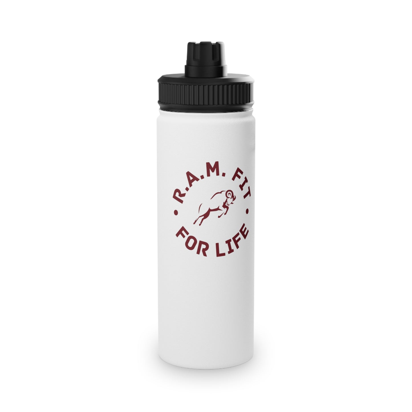 Motivational Stainless Steel Water Bottle - R.A.M. Fit for Life