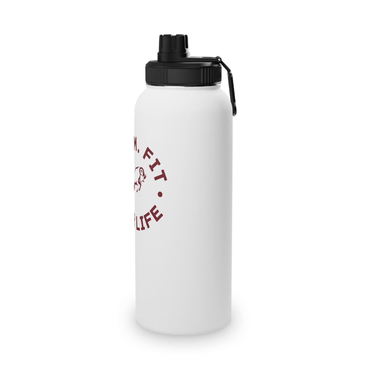 Motivational Stainless Steel Water Bottle - R.A.M. Fit for Life